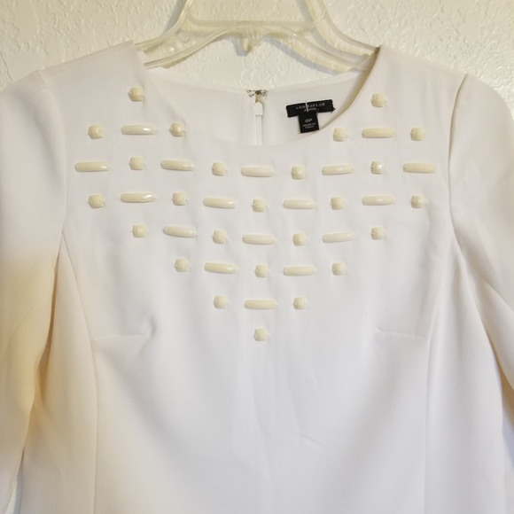 Ann Taylor Petite beaded dress SZ 0P - Picture 4 of 8
